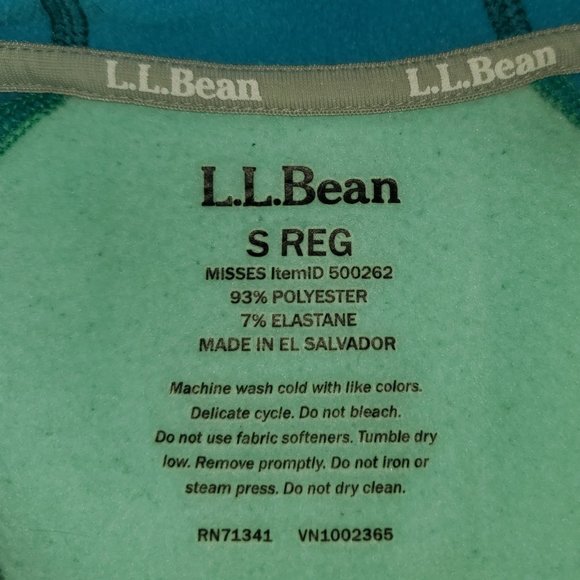 L.L. Bean Full Zip Hoodie Fleece Lined Athletic Women's Size Small - Picture 3 of 4